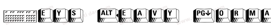 Keys Heavy Normal字体转换